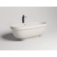 Ванна каменная отдельностоящая матовая 180х80 SALINI GRECA MEANDER 103121MRH окрашена по RAL снаружи