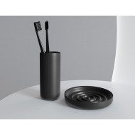 Стакан для щеток каменный GOCCE DI SALINI 1901201RF черный