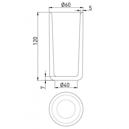 Стакан для щеток каменный GOCCE DI SALINI 1901201RF черный Стакан для щеток каменный GOCCE DI SALINI 1901201RF черный