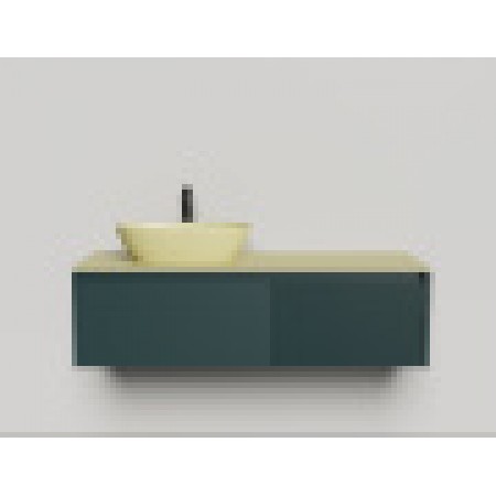 Подвесная тумба со столешницей SALINI Domino 140x50 эмаль 27D114 Подвесная тумба со столешницей SALINI Domino 140x50 эмаль 27D114