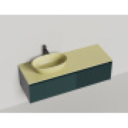 Подвесная тумба со столешницей SALINI Domino 140x50 эмаль 27D114 Подвесная тумба со столешницей SALINI Domino 140x50 эмаль 27D114