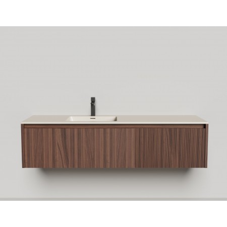 Подвесная тумба со столешницей SALINI Domino 140x50 шпон 27D214 Подвесная тумба со столешницей SALINI Domino 140x50 шпон 27D214