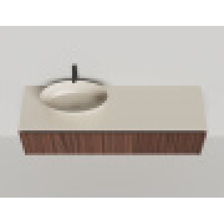 Подвесная тумба со столешницей SALINI Domino 140x50 шпон 27D214 Подвесная тумба со столешницей SALINI Domino 140x50 шпон 27D214