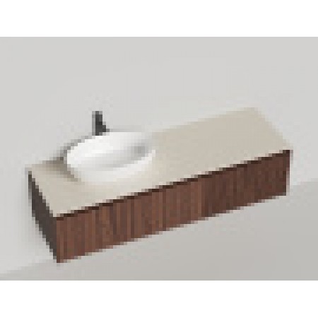 Подвесная тумба со столешницей SALINI Domino 140x50 шпон 27D214 Подвесная тумба со столешницей SALINI Domino 140x50 шпон 27D214