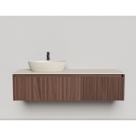 Подвесная тумба со столешницей SALINI Domino 140x50 шпон 27D214 Подвесная тумба со столешницей SALINI Domino 140x50 шпон 27D214