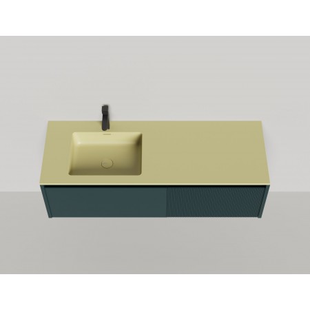 Подвесная тумба со столешницей SALINI Domino 180x50 эмаль Onda Plus 27D118ON Подвесная тумба со столешницей SALINI Domino 180x50 эмаль Onda Plus 27D118ON