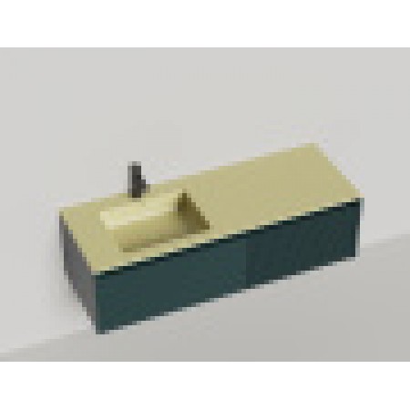 Подвесная тумба со столешницей SALINI Domino 180x50 эмаль Onda Plus 27D118ON Подвесная тумба со столешницей SALINI Domino 180x50 эмаль Onda Plus 27D118ON