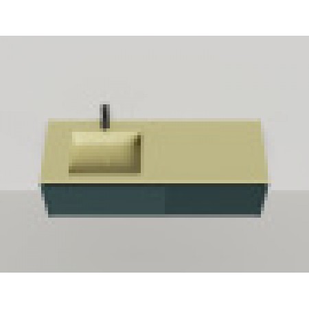 Подвесная тумба со столешницей SALINI Domino 180x50 эмаль Onda Plus 27D118ON Подвесная тумба со столешницей SALINI Domino 180x50 эмаль Onda Plus 27D118ON