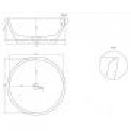 Раковина накладная SALINI ALDA 02 42х42 1102110G Раковина накладная SALINI ALDA 02 42х42 1102110G