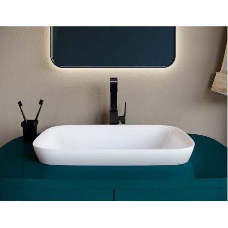 Раковина каменная полувстраиваемая матовая 60x40 SALINI MAREA 02 1802202M Раковина каменная полувстраиваемая матовая 60x40 SALINI MAREA 02 1802202M