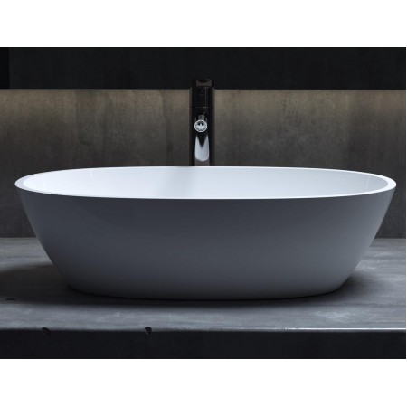 Раковина каменная матовая 56х34 SALINI CALLISTA 106 1101206SMRH окрашена по RAL снаружи Раковина каменная матовая 56х34 SALINI CALLISTA 106 1101206SMRH окрашена по RAL снаружи