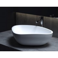 Раковина каменная матовая 56х40 SALINI GLORIA 306 1102206MRH окрашена по RAL снаружи