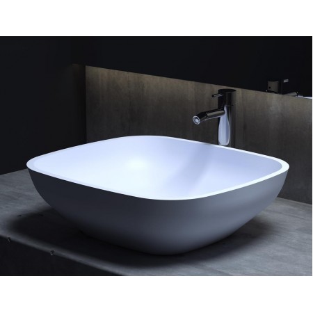 Раковина каменная матовая 50х45 SALINI GLORIA 308 1102208MRH окрашена по RAL снаружи Раковина каменная матовая 50х45 SALINI GLORIA 308 1102208MRH окрашена по RAL снаружи