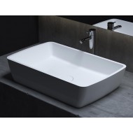 Раковина каменная матовая 65х40 SALINI GLORIA 312 1102212MRH окрашена по RAL снаружи