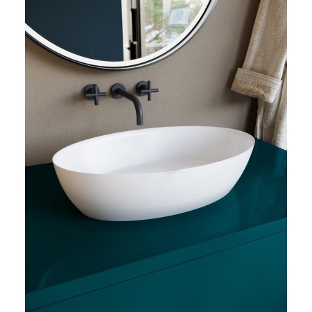 Раковина каменная матовая 56х35 SALINI ALDA 110621MRF окрашена по RAL Раковина каменная матовая 56х35 SALINI ALDA 110621MRF окрашена по RAL