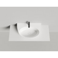 Раковина каменная накладная глянцевая 60x71 SALINI ALDA 140313GRF окрашена по RAL