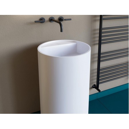 Раковина напольная с отверстием под смеситель SALINI ARMONIA TOP 201 покраска по RAL полностью 130115GRF Раковина напольная с отверстием под смеситель SALINI ARMONIA TOP 201 покраска по RAL полностью 130115GRF