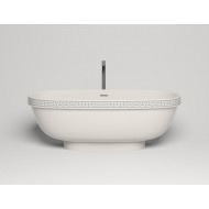 Ванна каменная отдельностоящая матовая 180х80 SALINI GRECA MEANDER 103021MRF окраска по RAL