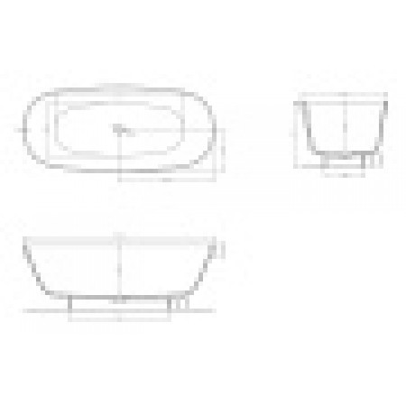 Ванна каменная отдельностоящая матовая 180х80 SALINI GRECA MEANDER 103121MRF окрашена по RAL Ванна каменная отдельностоящая матовая 180х80 SALINI GRECA MEANDER 103121MRF окрашена по RAL