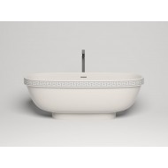 Ванна каменная отдельностоящая матовая 180х80 SALINI GRECA MEANDER 103021M