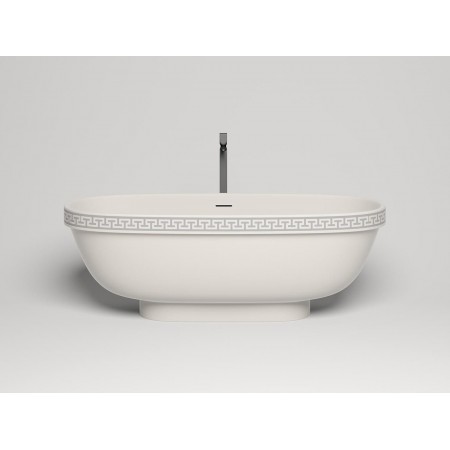 Ванна каменная отдельностоящая матовая 180х80 SALINI GRECA MEANDER 103021M Ванна каменная отдельностоящая матовая 180х80 SALINI GRECA MEANDER 103021M