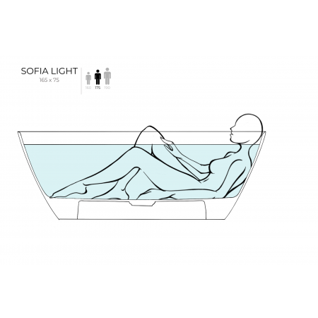 Ванна отдельностоящая SALINI SOFIA LIGHT Без перелива 103611G Ванна отдельностоящая SALINI SOFIA LIGHT Без перелива 103611G