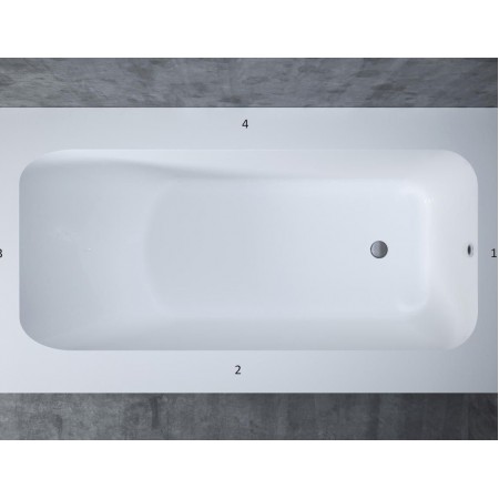 Ванна каменная глянцевая 190х100 SALINI ORLANDA Plus 102014G Ванна каменная глянцевая 190х100 SALINI ORLANDA Plus 102014G