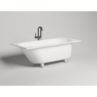 Ванна каменная пристенная матовая 170x80 SALINI ORNELLA KIT 102424MRF окрашена по RAL