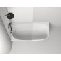 Ванна пристенная угловая матовая 170x85 SALINI Sofia Corner L 102525M Ванна пристенная угловая матовая 170x85 SALINI Sofia Corner L 102525M